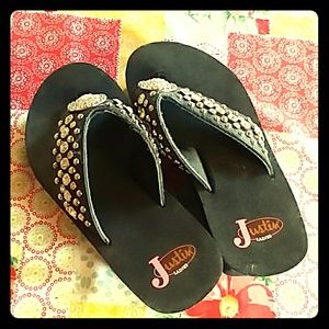 High heel flip flops